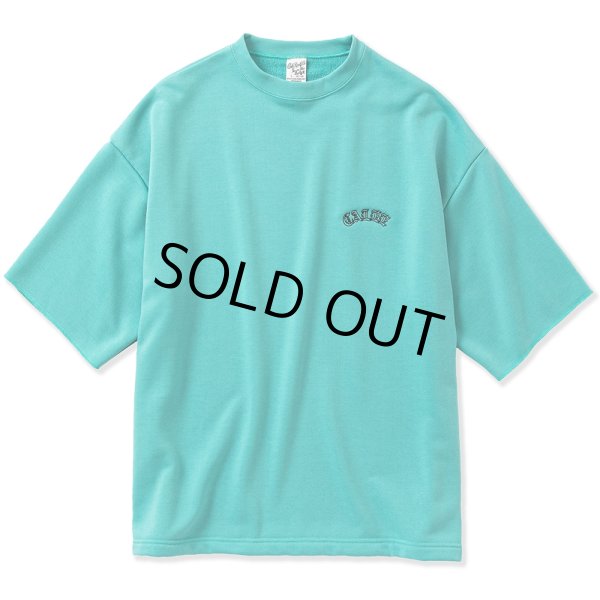 画像1: CALEE/Aeroknot CALEE arch logo wide silhouette S/S cutsew（Turquoise Blue）［ワイドシルエットカットソー-23春夏］ (1)