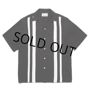 画像: WACKO MARIA/TWO TONE 50'S OPEN COLLAR SHIRT（BLACK）［2トーン50'Sオープンカラーシャツ-23春夏］