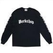 画像1: PORKCHOP/O.E.POCKET L/S TEE（BLACK）［プリント長袖ポケT-23春夏］ (1)