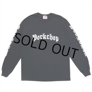 画像: PORKCHOP/O.E.POCKET L/S TEE（BLACK）［プリント長袖ポケT-23春夏］