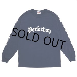 画像: PORKCHOP/O.E.POCKET L/S TEE（NAVY）［プリント長袖ポケT-23春夏］