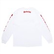 画像2: PORKCHOP/O.E.POCKET L/S TEE（WHITE）［プリント長袖ポケT-23春夏］ (2)