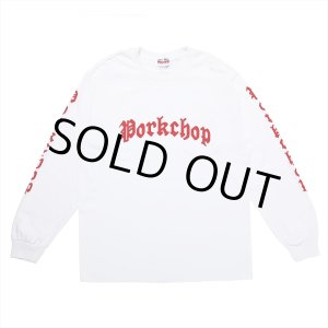 画像: PORKCHOP/O.E.POCKET L/S TEE（WHITE）［プリント長袖ポケT-23春夏］