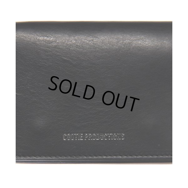 COOTIE PRODUCTIONS/Leather Compact Purse（Black）［レザー