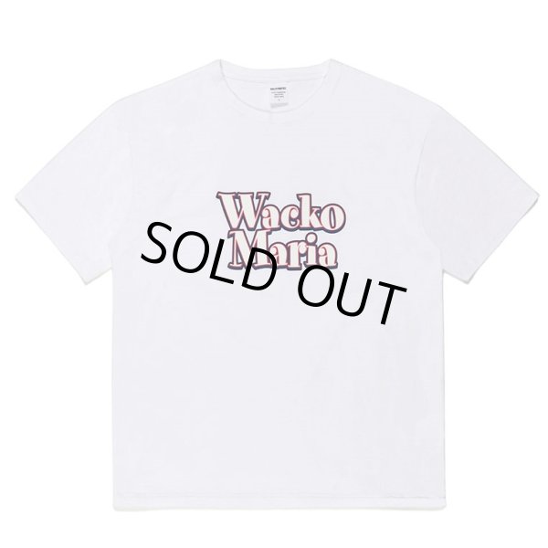 画像1: WACKO MARIA/WASHED HEAVY WEIGHT T-SHIRT（WHITE）［プリントT-23春夏］ (1)