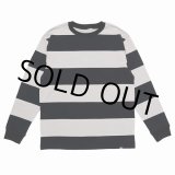 画像: CHALLENGER/L/S HEAVYWEIGHT BORDER TEE（GRAY/BLACK）［ヘビーウエイトボーダー長袖T-23春夏］
