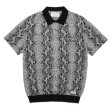 画像1: WACKO MARIA/PYTHON KNIT JACQUARD POLO SHIRT（GRAY）［パイソンジャガードポロシャツ-23春夏］ (1)