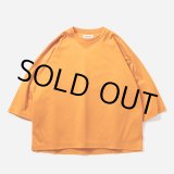 画像: 【50%OFF】TIGHTBOOTH/C PONTE 3/4 SLEEVE T-SHIRT（Orange）［コットンポンチ7分袖T-23春夏］