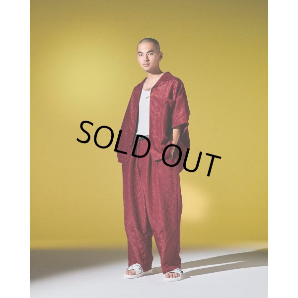 画像3: TIGHTBOOTH/CHECKER PLATE BAGGY SLACKS（Red） 【40%OFF】［チェッカープレートバギースラックス-23春夏］ (3)