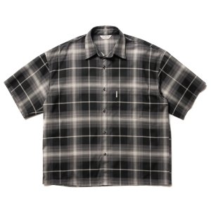 画像: COOTIE PRODUCTIONS/R/C Ombre Check S/S Shirt（Black）［オンブレチェックシャツ-23春夏］