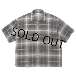 画像: COOTIE PRODUCTIONS/R/C Ombre Check S/S Shirt（Black）［オンブレチェックシャツ-23春夏］