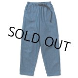 画像: CALEE/C/L Embroidery wide silhouette easy trousers（Indigo blue） 【40%OFF】［イージートラウザース-23春夏］