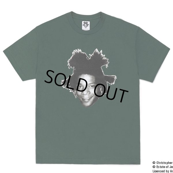 画像1: WACKO MARIA/JEAN-MICHEL BASQUIAT / T-SHIRT（GREEN）［プリントT-23春夏］ (1)