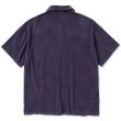 画像2: CALEE/CALEE Checker pile jacquard wide silhouette polo shirt（Dark Purple） 【40%OFF】［パイルジャガードポロシャツ-23春夏］ (2)