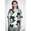 画像2: WACKO MARIA/JEAN-MICHEL BASQUIAT / HAWAIIAN SHIRT（GRAY）［ハワイアンシャツ-23春夏］ (2)