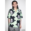 画像2: WACKO MARIA/JEAN-MICHEL BASQUIAT / HAWAIIAN SHIRT（GRAY）［ハワイアンシャツ-23春夏］ (2)