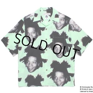 画像: WACKO MARIA/JEAN-MICHEL BASQUIAT / HAWAIIAN SHIRT（MINT）［ハワイアンシャツ-23春夏］