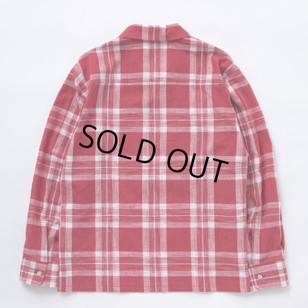 画像2: 【40%OFF】RATS/COTTON CHECK SHIRT（RED CHECK）［コットンチェックシャツ-23春夏］ (2)