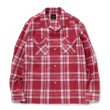 画像1: RATS/COTTON CHECK SHIRT（RED CHECK）［コットンチェックシャツ-23春夏］ (1)