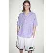 画像2: WACKO MARIA/SMALL DOTS OPEN COLLAR SHIRT（PURPLE）［スモールドットオープンカラーシャツ-23春夏］ (2)