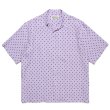 画像1: WACKO MARIA/SMALL DOTS OPEN COLLAR SHIRT（PURPLE）［スモールドットオープンカラーシャツ-23春夏］ (1)