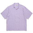 画像1: WACKO MARIA/SMALL DOTS OPEN COLLAR SHIRT（PURPLE）［スモールドットオープンカラーシャツ-23春夏］ (1)