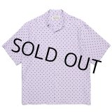 画像: WACKO MARIA/SMALL DOTS OPEN COLLAR SHIRT（PURPLE）［スモールドットオープンカラーシャツ-23春夏］