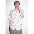 画像2: WACKO MARIA/DOTS OPEN COLLAR SHIRT（WHITE）［ドットオープンカラーシャツ-23春夏］ (2)