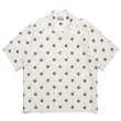 画像1: WACKO MARIA/DOTS OPEN COLLAR SHIRT（WHITE）［ドットオープンカラーシャツ-23春夏］ (1)