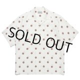 画像: WACKO MARIA/DOTS OPEN COLLAR SHIRT（WHITE）［ドットオープンカラーシャツ-23春夏］