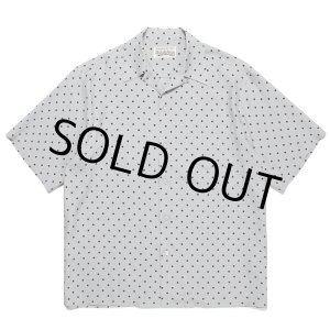 画像: WACKO MARIA/SMALL DOTS OPEN COLLAR SHIRT（GRAY）［スモールドットオープンカラーシャツ-23春夏］