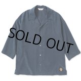 画像: CALEE/3/4 Sleeve R/P drop shoulder shirt（Navy） 【50%OFF】［ドロップショルダー7分袖シャツ-23春夏］