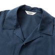 画像3: CALEE/3/4 Sleeve R/P drop shoulder shirt（Navy） 【50%OFF】［ドロップショルダー7分袖シャツ-23春夏］ (3)