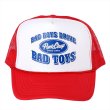 画像1: PORKCHOP/BAD TOYS CAP（RED/WHITE）［メッシュキャップ-23春夏］ (1)