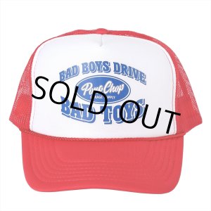 画像: PORKCHOP/BAD TOYS CAP（RED/WHITE）［メッシュキャップ-23春夏］