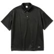 画像1: CALEE/Mix tweed jersey type drop shoulder polo shirt（Black） 【60%OFF】［ドロップショルダーポロシャツ-23春夏］ (1)