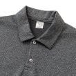 画像2: CALEE/Mix tweed jersey type drop shoulder polo shirt（Gray） 【50%OFF】［ドロップショルダーポロシャツ-23春夏］ (2)