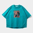 画像1: TIGHTBOOTH/EXTEND.P.D T-SHIRT（Turquoise） 【20%OFF】［プリントT-23春夏］ (1)