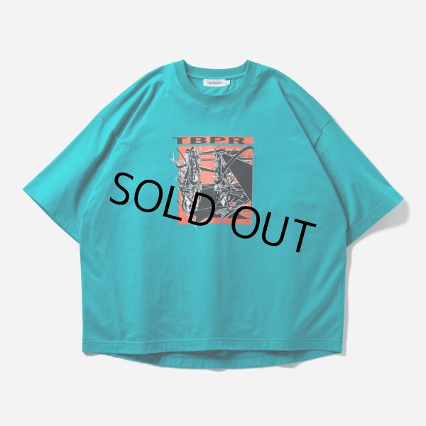 画像1: TIGHTBOOTH/EXTEND.P.D T-SHIRT（Turquoise） 【20%OFF】［プリントT-23春夏］ (1)