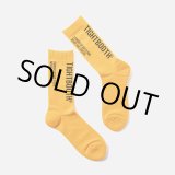 画像: TIGHTBOOTH/LABEL LOGO SOCKS（Yellow） 【20%OFF】［レーベルロゴソックス-23春夏］