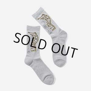 画像: TIGHTBOOTH/ACID LOGO SOCKS（Gray） 【20%OFF】［アシッドロゴソックス-23春夏］