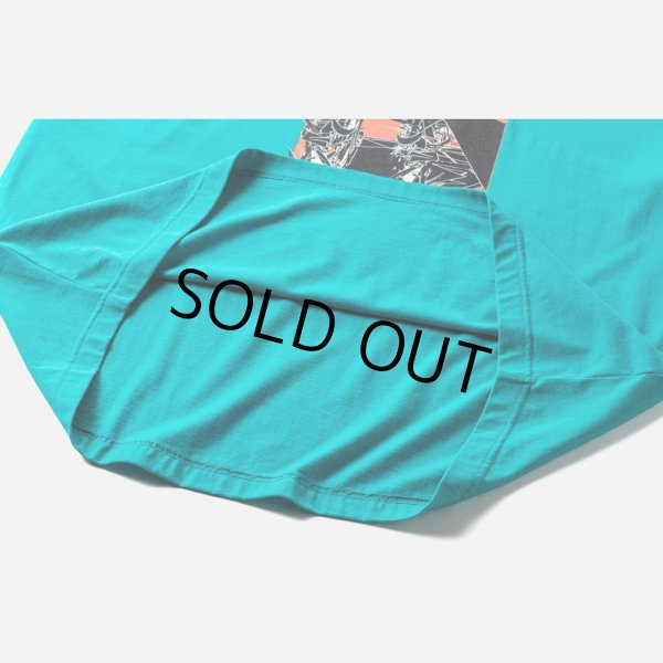 画像4: TIGHTBOOTH/EXTEND.P.D T-SHIRT（Turquoise） 【20%OFF】［プリントT-23春夏］ (4)