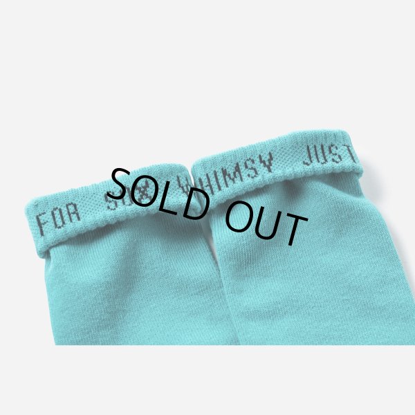 画像4: TIGHTBOOTH/LABEL LOGO SOCKS（Turquoise） 【20%OFF】［レーベルロゴソックス-23春夏］ (4)