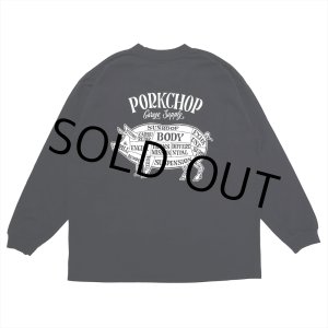 画像: PORKCHOP/PORK BACK L/S TEE（BLACK）［プリント長袖T-23春夏］