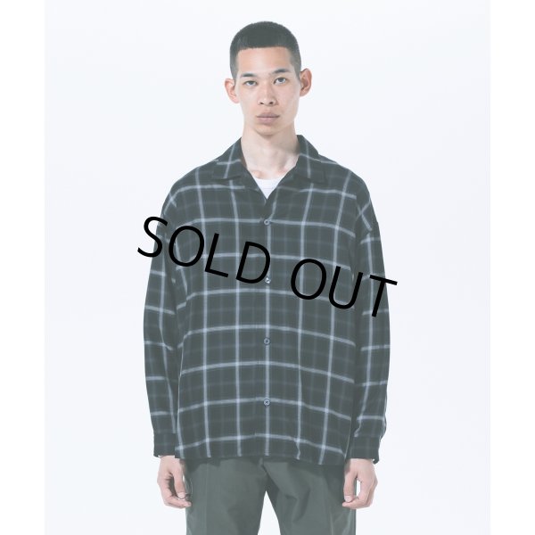 画像4: ROTTWEILER/R9 CHECK SHIRT（BLACK） 【40%OFF】［チェックオープンカラーシャツ-23秋冬］ (4)