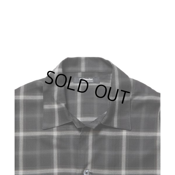 画像3: ROTTWEILER/R9 CHECK SHIRT（BLACK） 【40%OFF】［チェックオープンカラーシャツ-23秋冬］ (3)