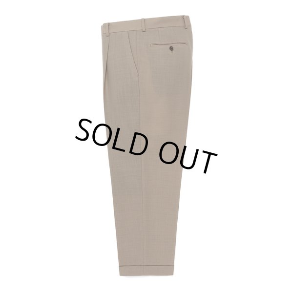 画像1: WACKO MARIA/DORMEUIL / PLEATED TROUSERS（TYPE-2）（BEIGE）［ワンタックスラックス(TYPE-2)-23春夏］ (1)