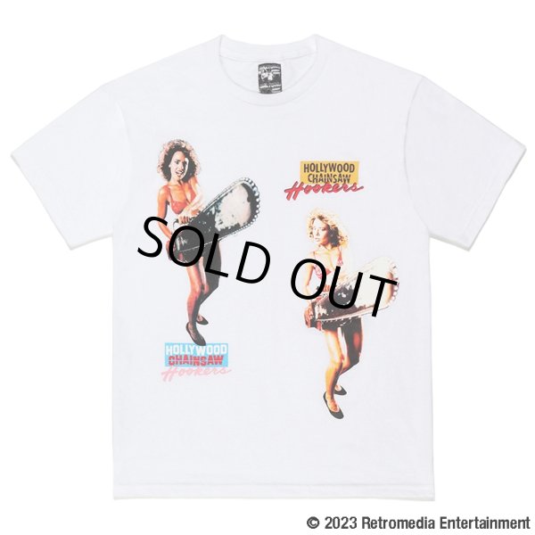 画像1: WACKO MARIA/HOLLYWOOD CHAINSAW HOOKERS / T-SHIRT（WHITE）［プリントT-23春夏］ (1)