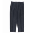 画像2: WACKO MARIA/DORMEUIL / STRIPED PLEATED TROUSERS（TYPE-2）（BLUE）［ワンタックスラックス(TYPE-2)-23春夏］ (2)