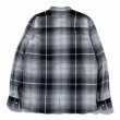 画像2: RATS/STAND COLLAR CHECK SHIRT（GRAY CHECK） 【30%OFF】［スタンドカラーチェックシャツ-23春夏］ (2)